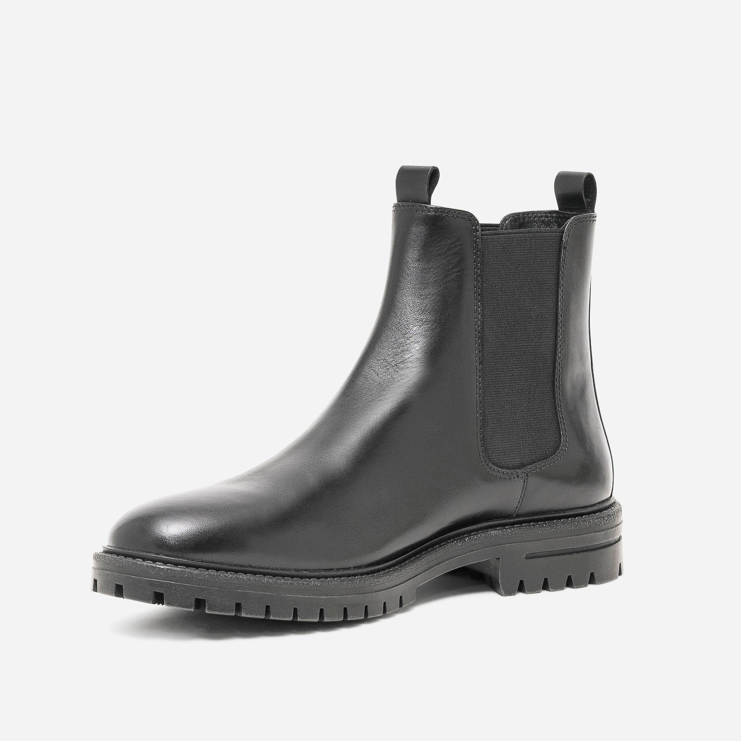 Chelsea boots noir en cuir