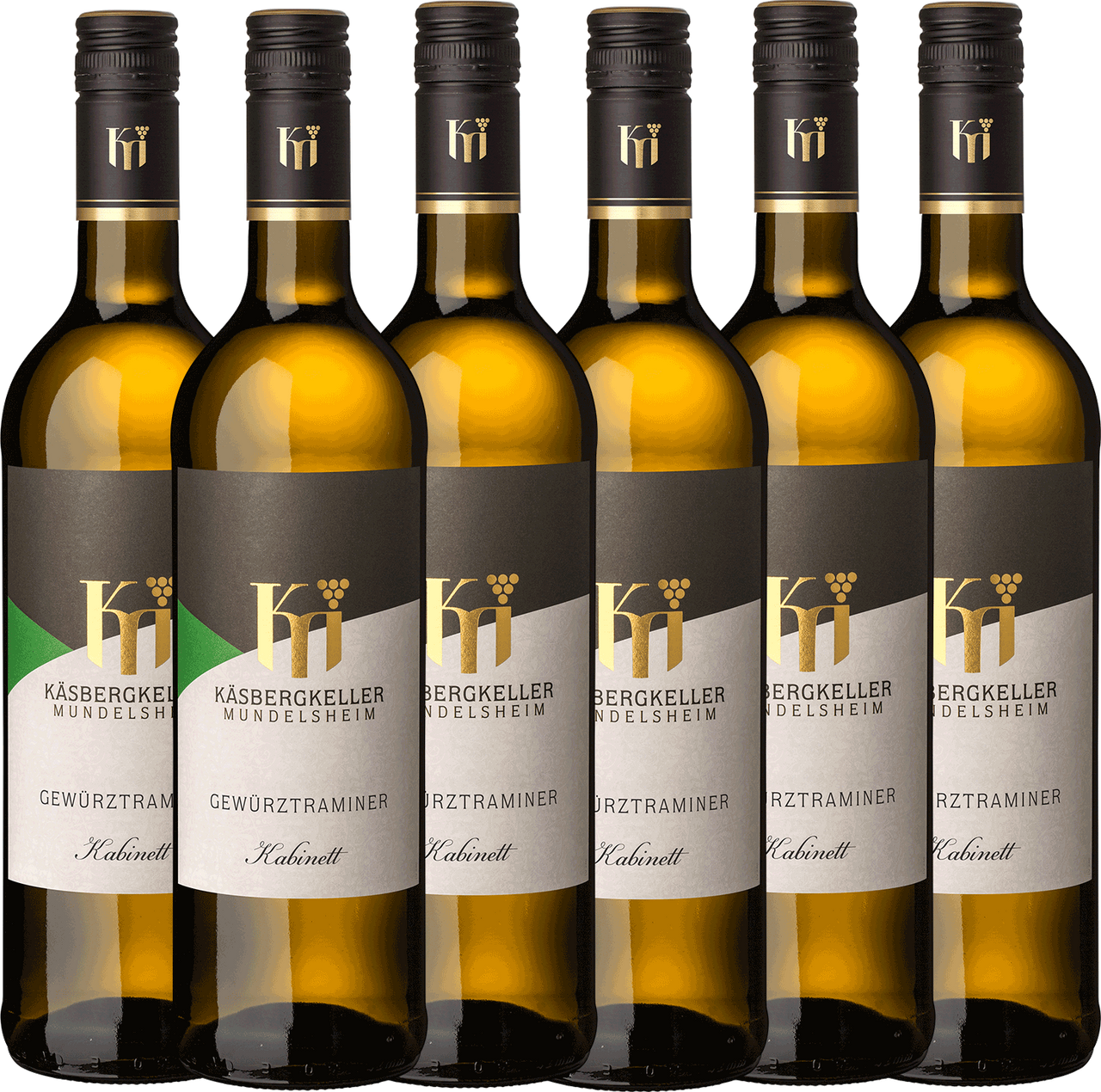 Lauffener Weingärtner eG Käsbergkeller Mundelsheim Gewürztraminer Kabinett lieblich 0,75l - 6er Karton