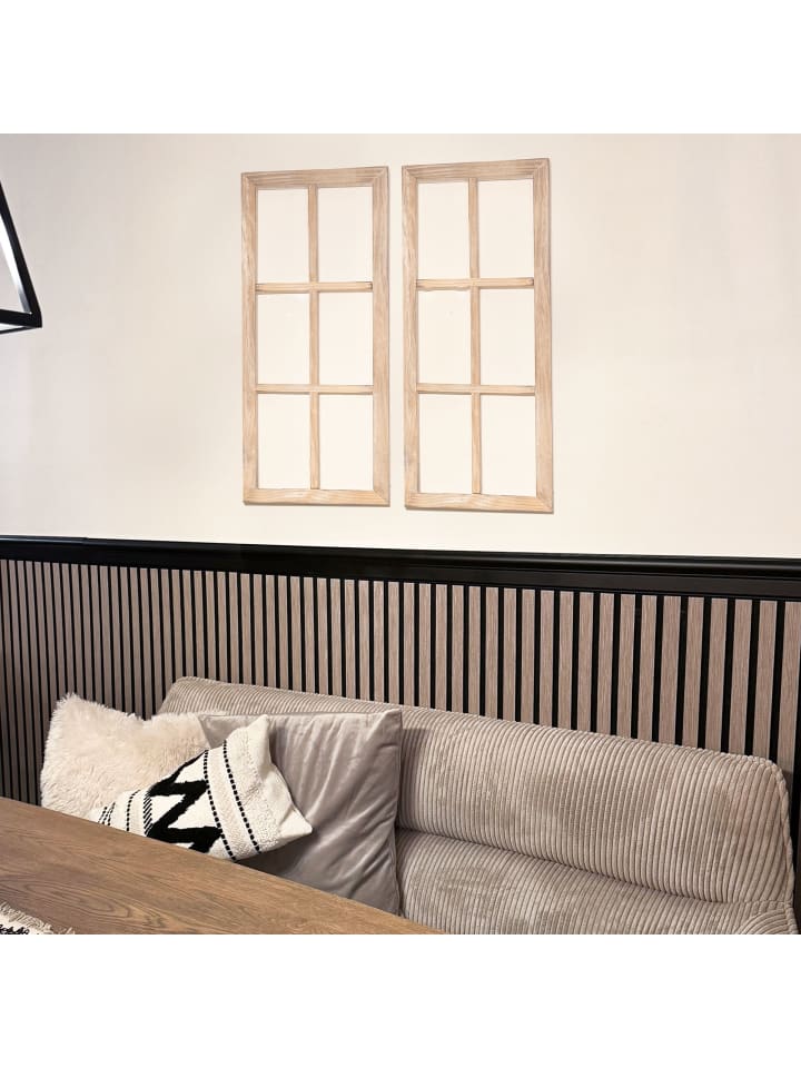 UNUS Holzfenster Dekoration Altholz in Weiß günstig kaufen onesize