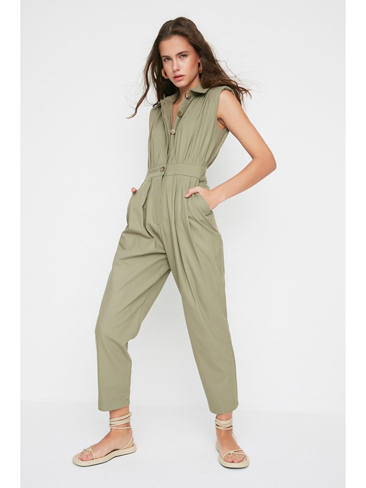 trendyol Jumpsuit in Khaki günstig kaufen