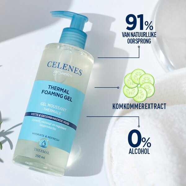 Celenes By Sweden Thermal Foaming Gel 250ml - Oily and combination skin