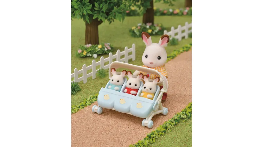 Sylvanian Families - Drillings-Kinderwagen