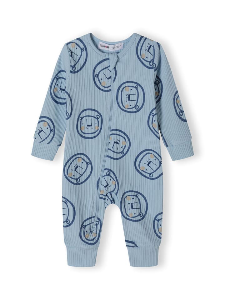 Minoti 3er. Set: Strampler 21babyrib2 in hellblau günstig kaufen 50