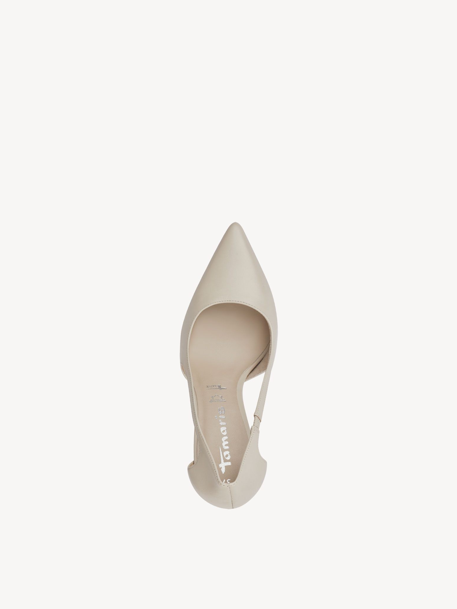 Escarpin en cuir - beige