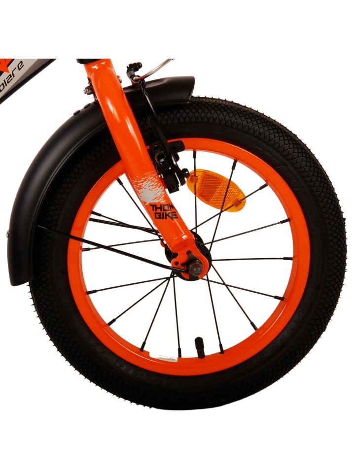 Volare Kinderfahrrad Thombike für Jungen 14 Zoll Kinderrad in Schwarz Orange 4 Jahre günstig kaufen onesize