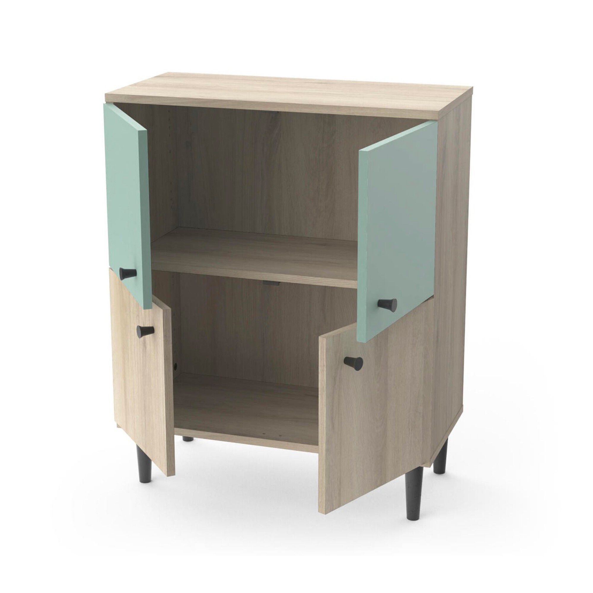 Buffet HAMFIELD 4 portes – 2 coloris