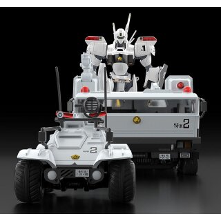 Mobile Police Patlabor Moderoid Plastic Model Kits 1/60 Type 98 Special Command Vehicle & Type 99 Special Labor Carrier (re-run)