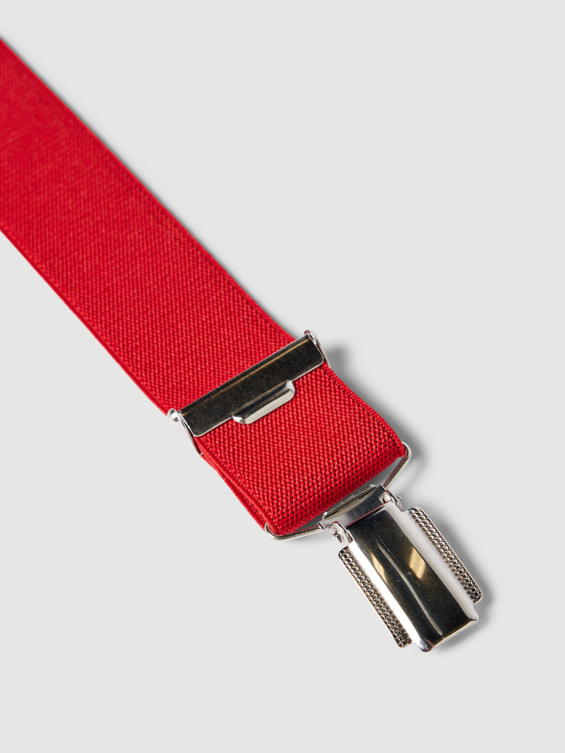 Hosenträger in X-Form in rot