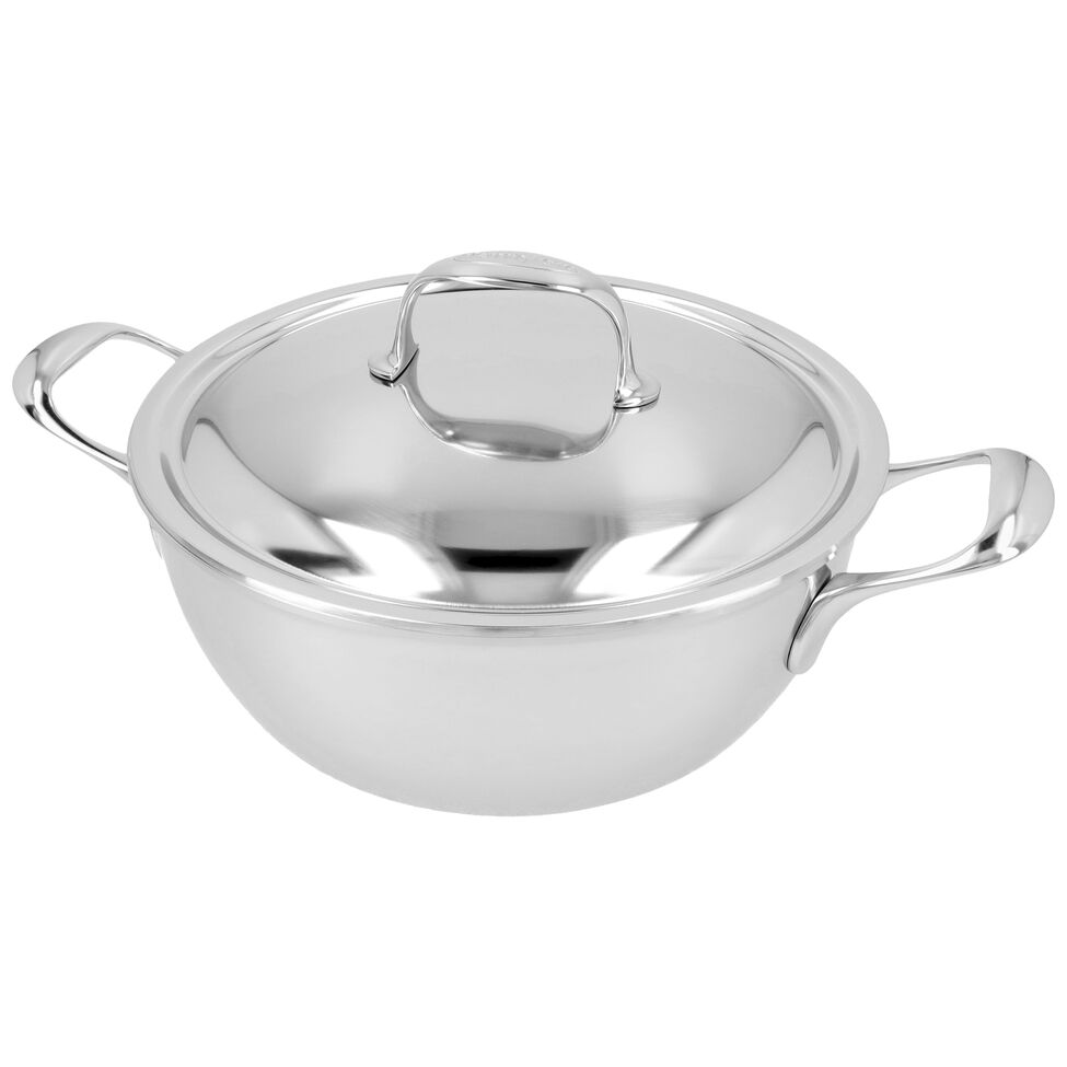 Schmorpfanne 24 cm, 18/10 Edelstahl