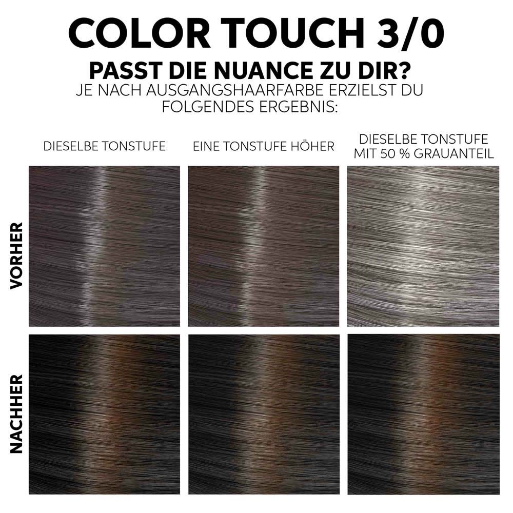 Wella Color Touch Fresh-Up-Kit Intensivtönung 3/0 dunkelbraun 130 ml