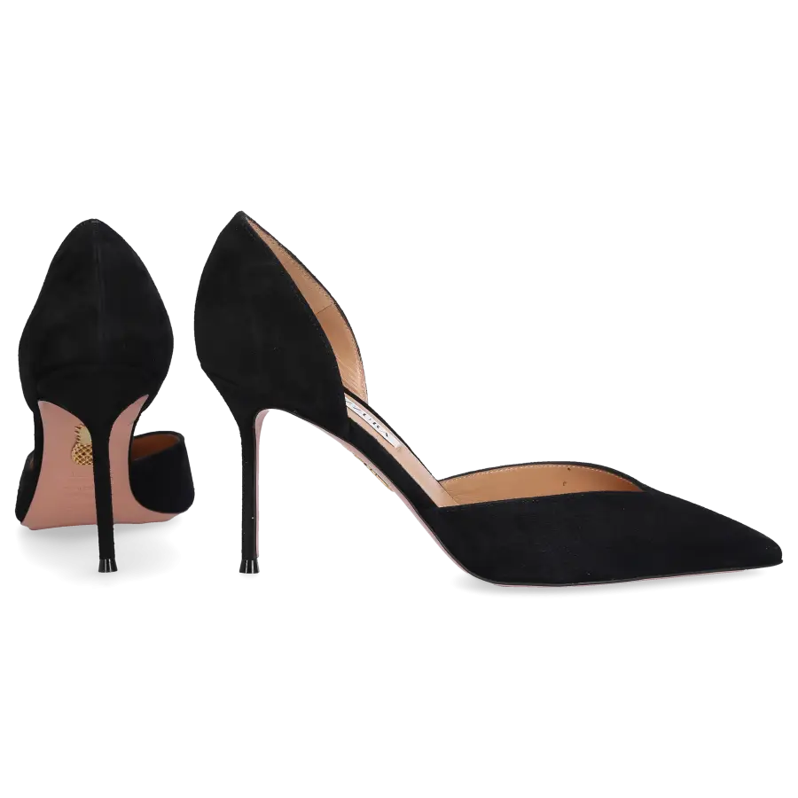 Aquazzura - Pumps UPTOWN 105 Veloursleder - schwarz