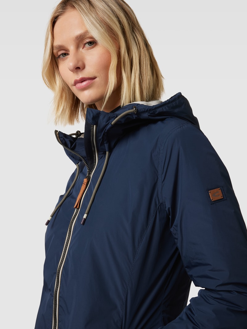 Parka mit Zweiwege-Reißverschluss in marineblau