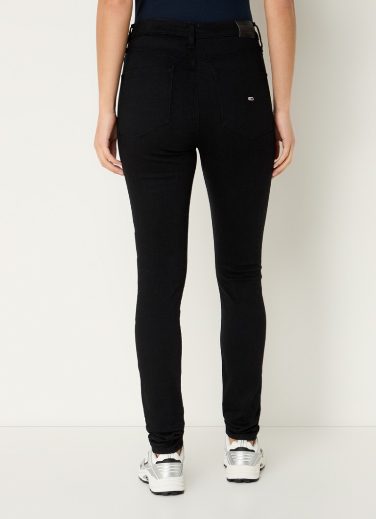 Calça jeans skinny de cintura alta Tommy Hilfiger Sylvia com lavagem colorida