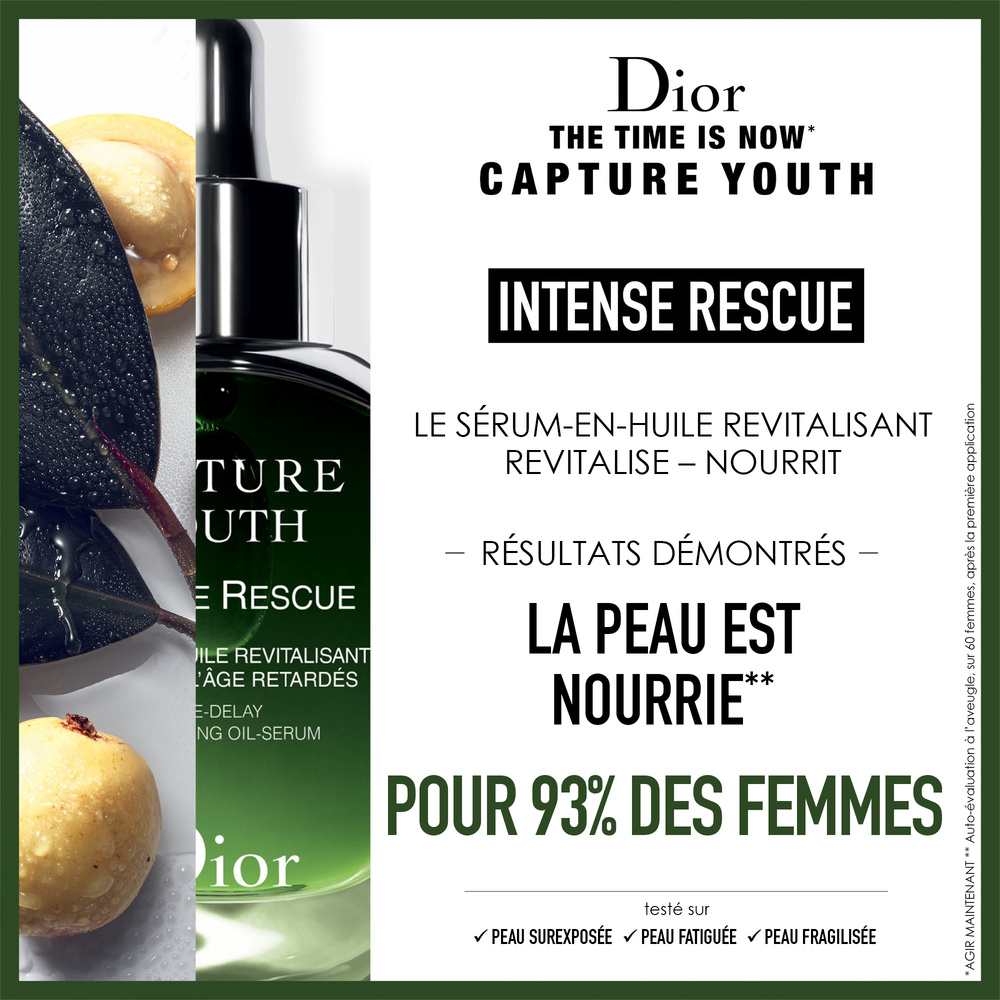 DIOR Capture Youth Intense Rescue Sérum-en-huile revitalisa nt Signes de l'âge retardés