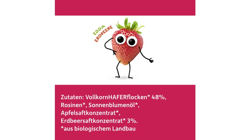 Freche Freunde Bio Fruchtiger Haferriegel Erdbeere 6x30g 180 g
