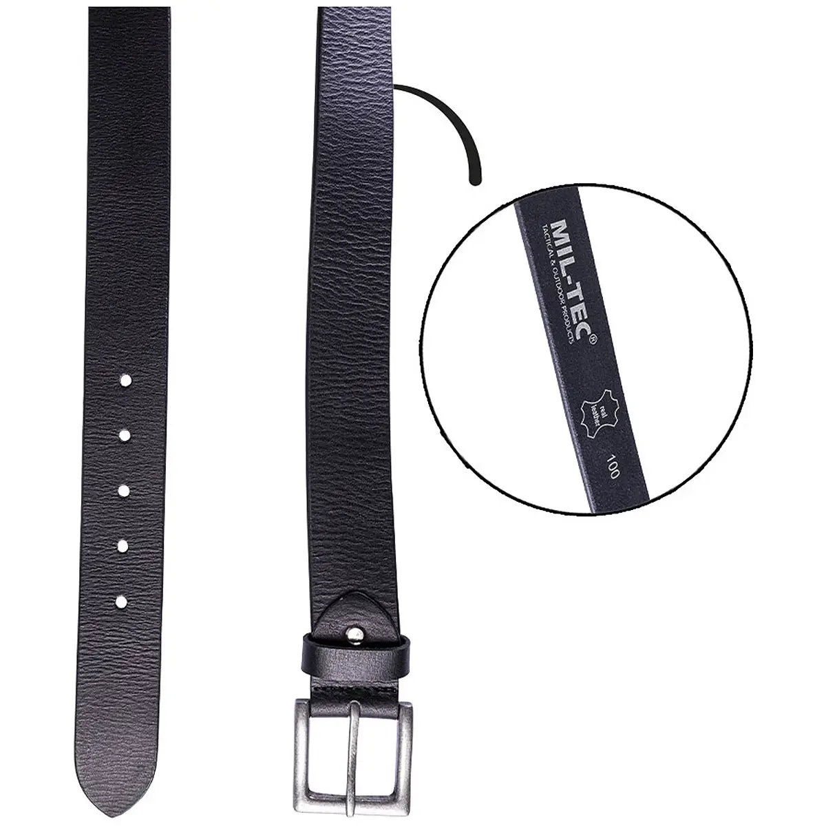Hosengürtel Nappa-Leder schwarz