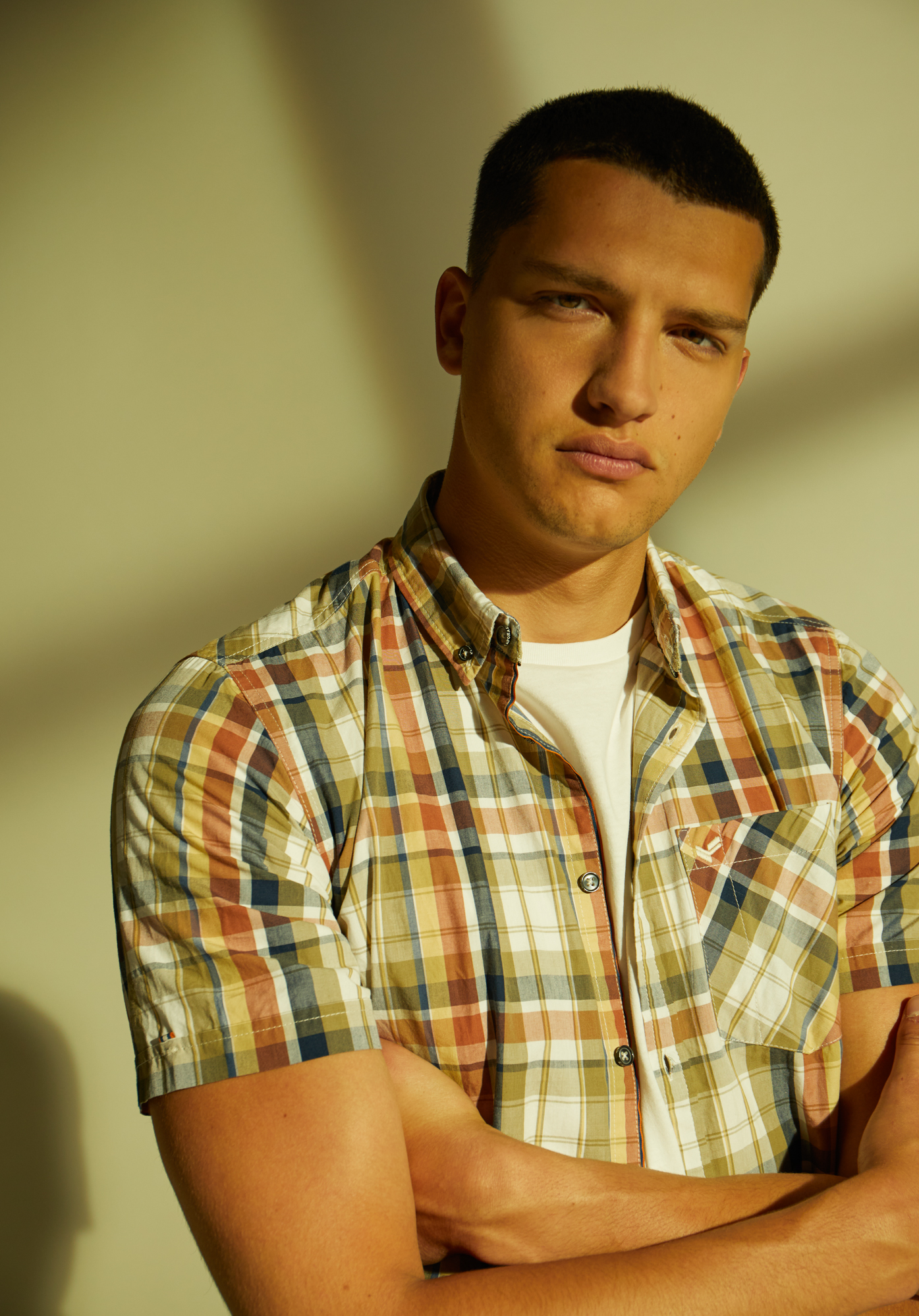 MOGLI  Chemise à carreaux Homme en 100% coton