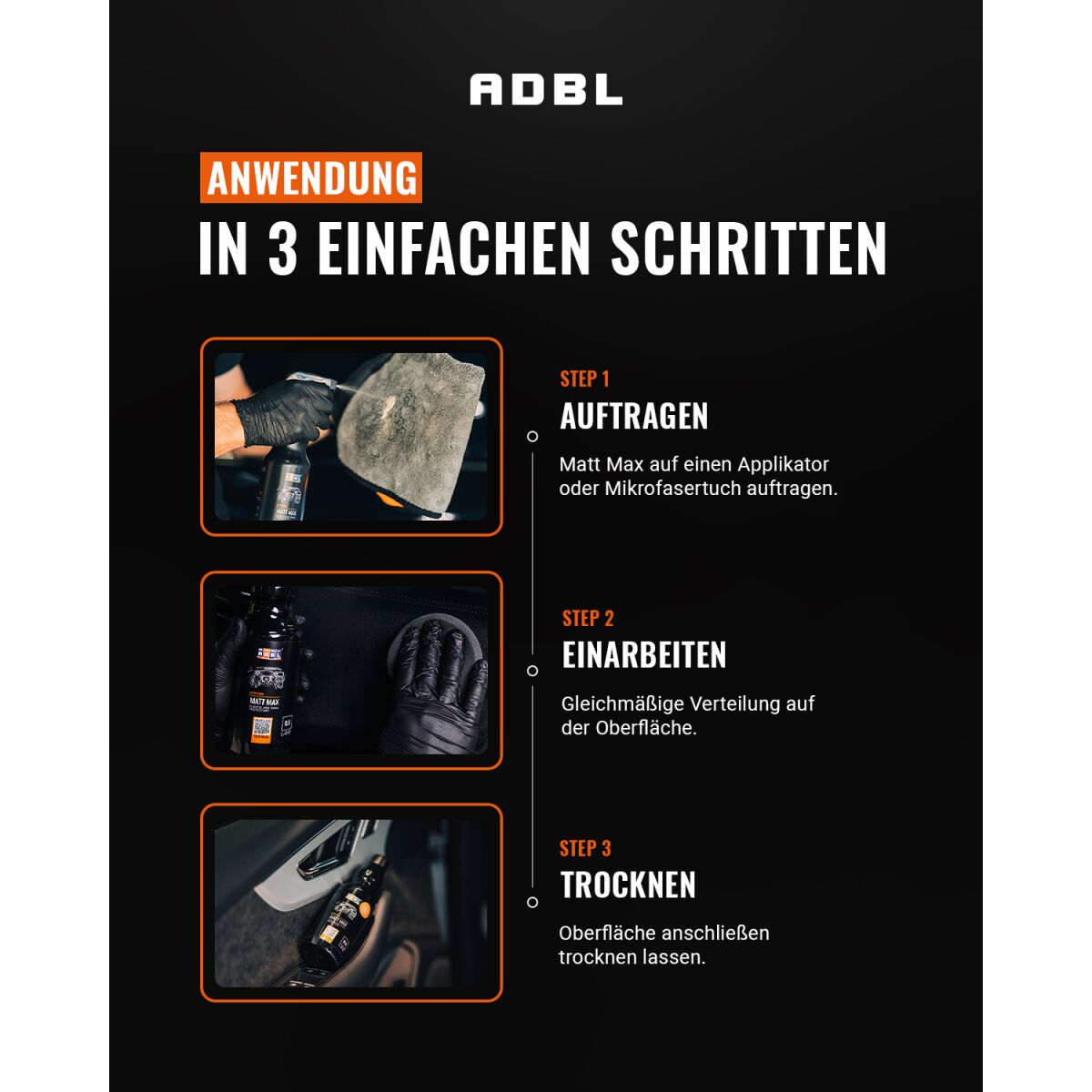 ADBL Matt MAX Kunststoffpflege mit Canyon Trigger 1L