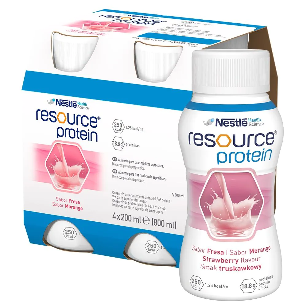 „Resource Protein“, geriamasis maisto papildas, braškių skonio