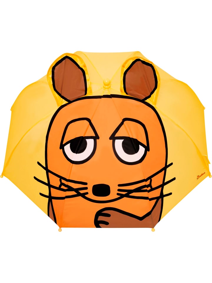 Playshoes 3D Regenschirm DIE MAUS in Gelb günstig kaufen onesize