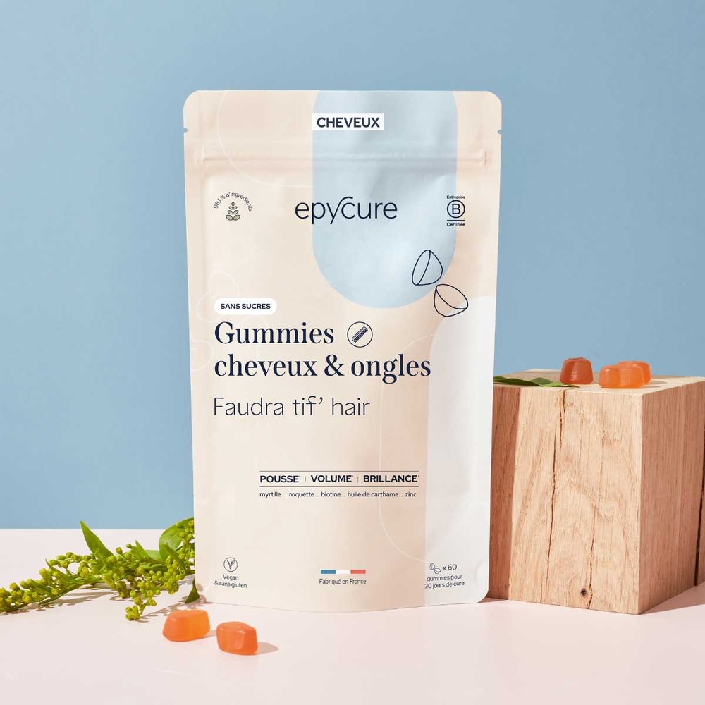 epycure Gummies cheveux & ongles sans sucres Gummies