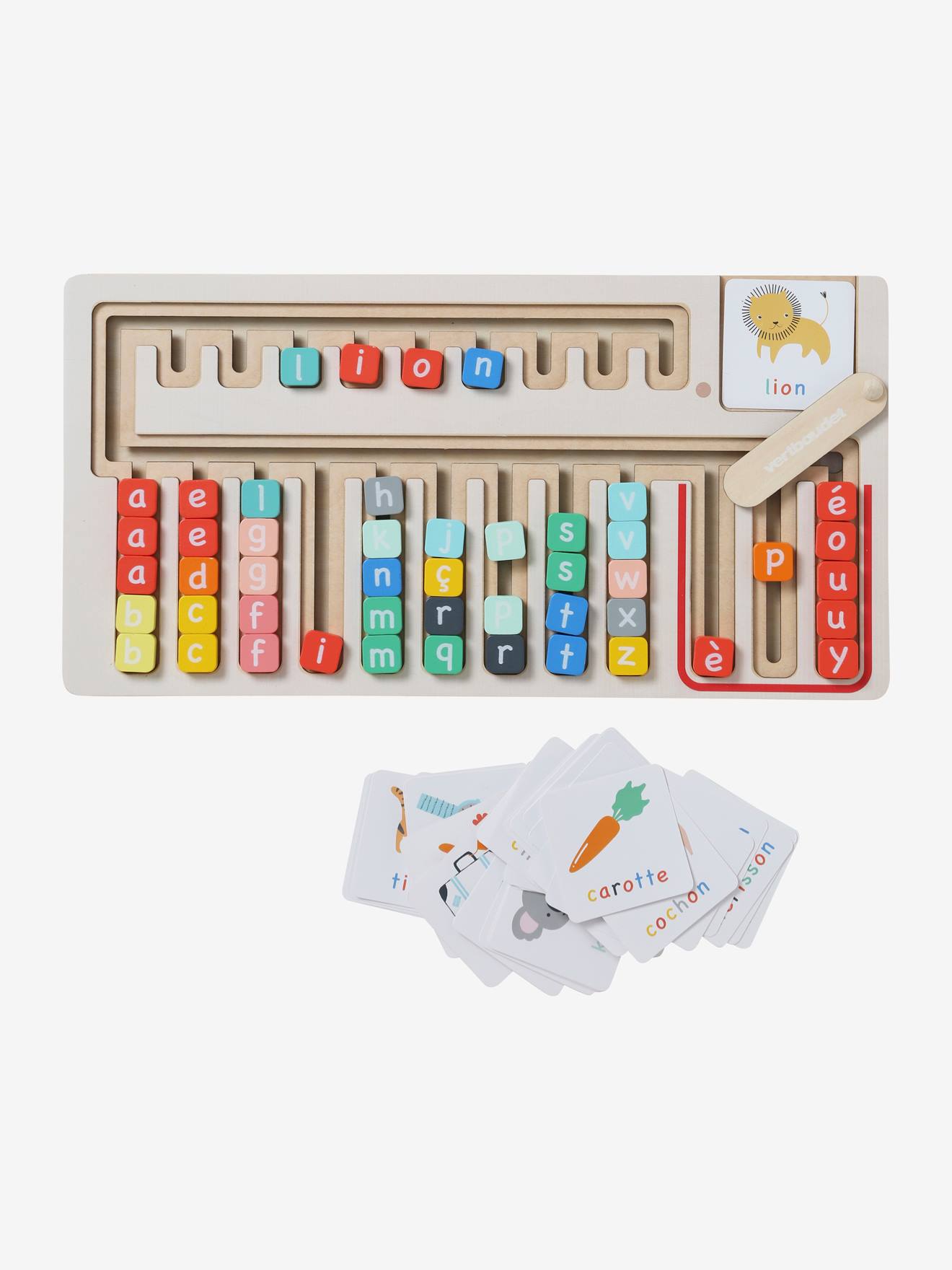 Tablette de lecture et d'écriture en bois FSC® multicolore