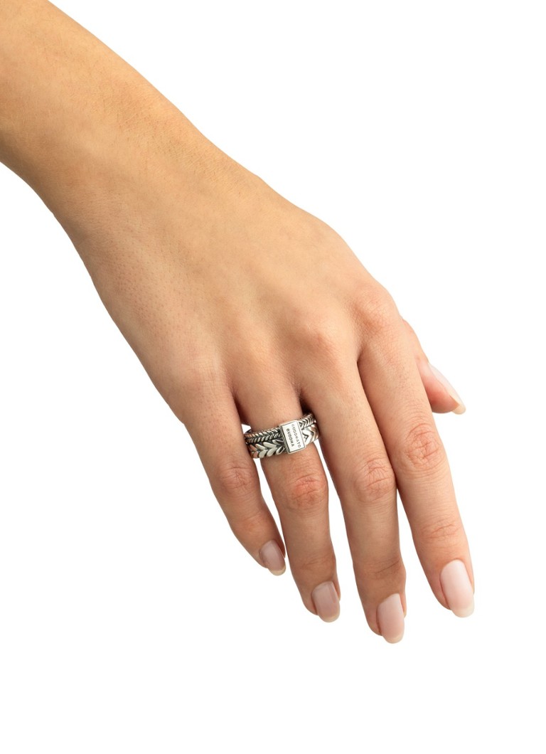 Buddha to Buddha  Barbara Double ring van zilver