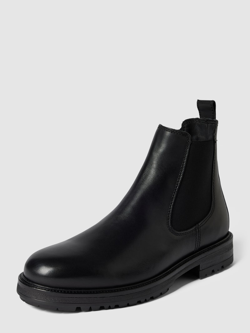 Chelsea Boots aus Leder Modell 'RONY' in schwarz