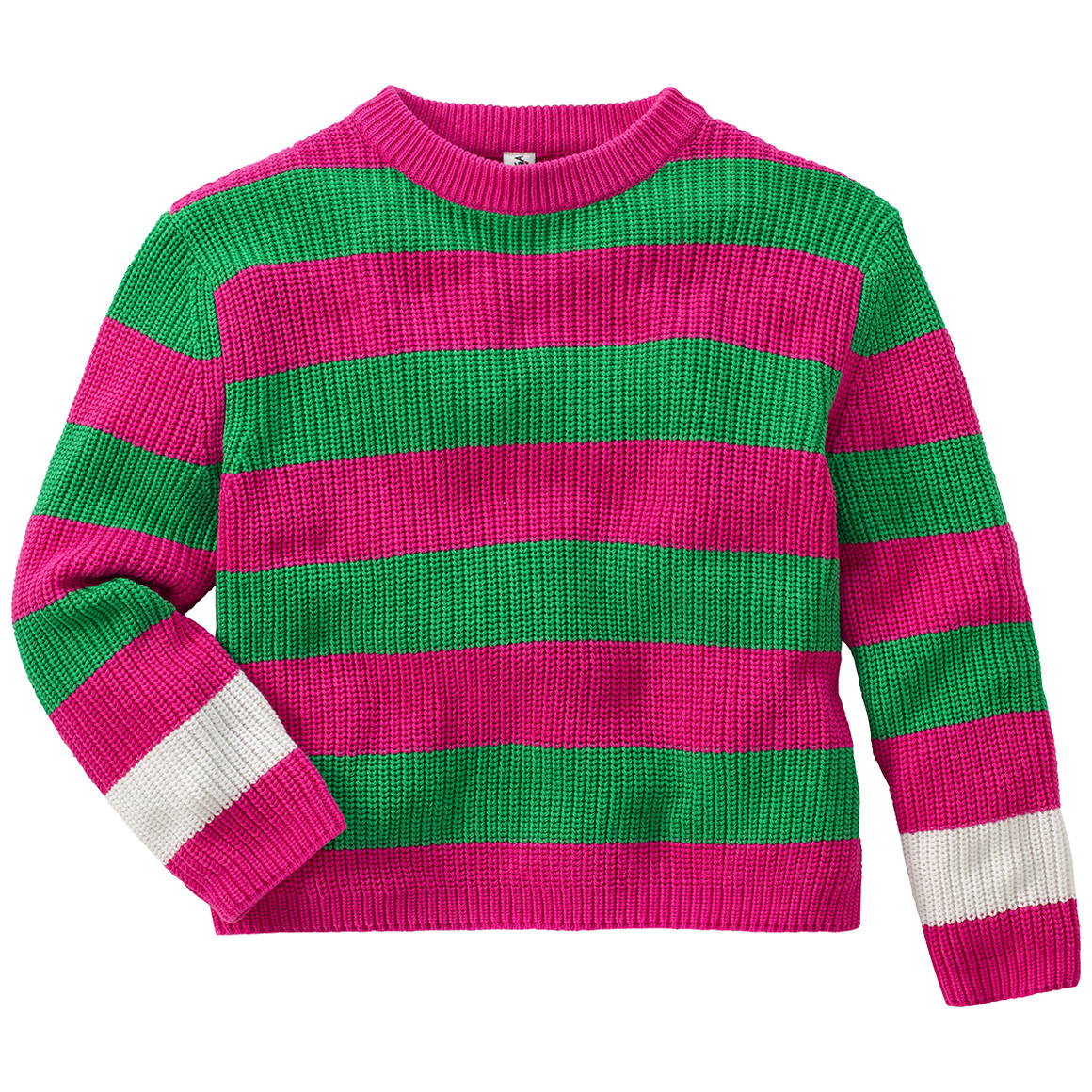 Mädchen Strickpullover mit Streifen