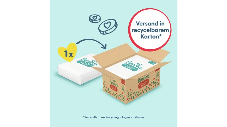 Pampers Premium Protection Pants Windeln Gr. 6 15+kg Monatsbox