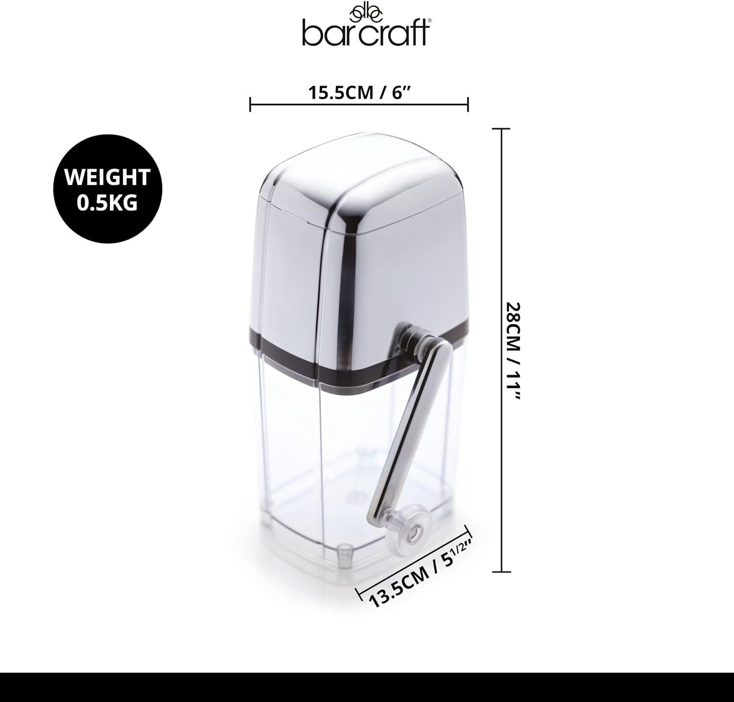Kitchencraft Eiscrusher Eiswürfel Zerkleinerer Eis Ice Crusher manuell KitchenCraft BarCraft
