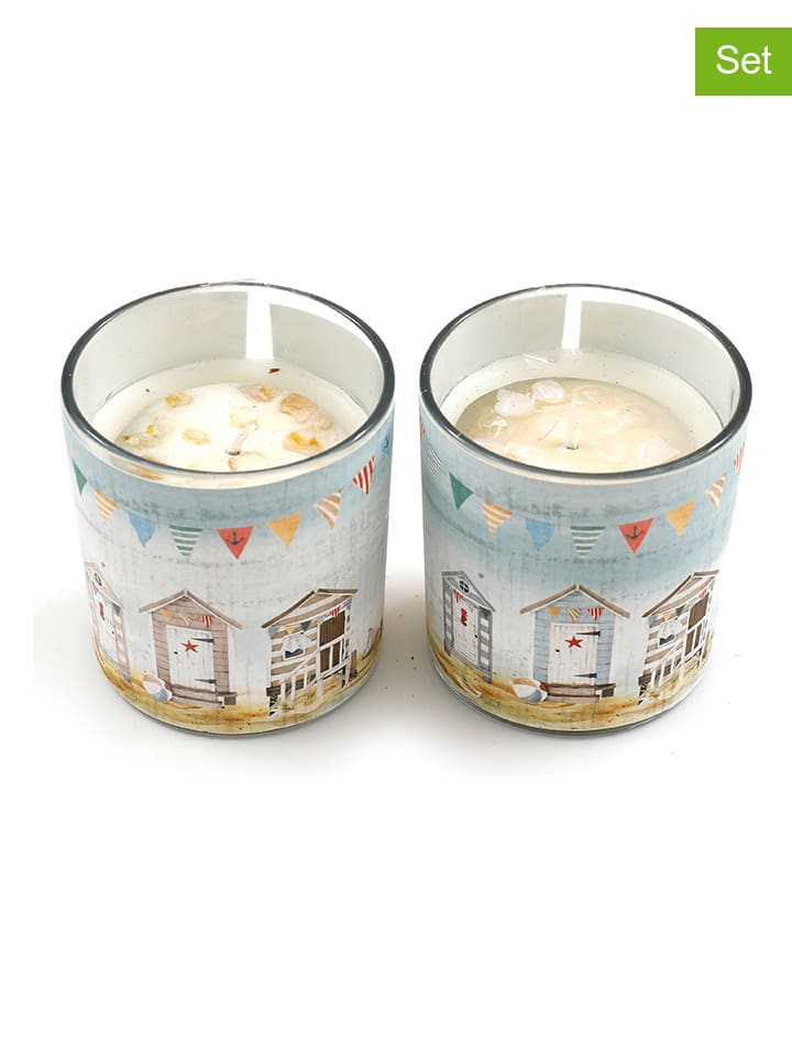 SiL Interiors 2er-Set: Kerzen in Bunt - (H)8 x Ø 7,5 cm günstig kaufen onesize