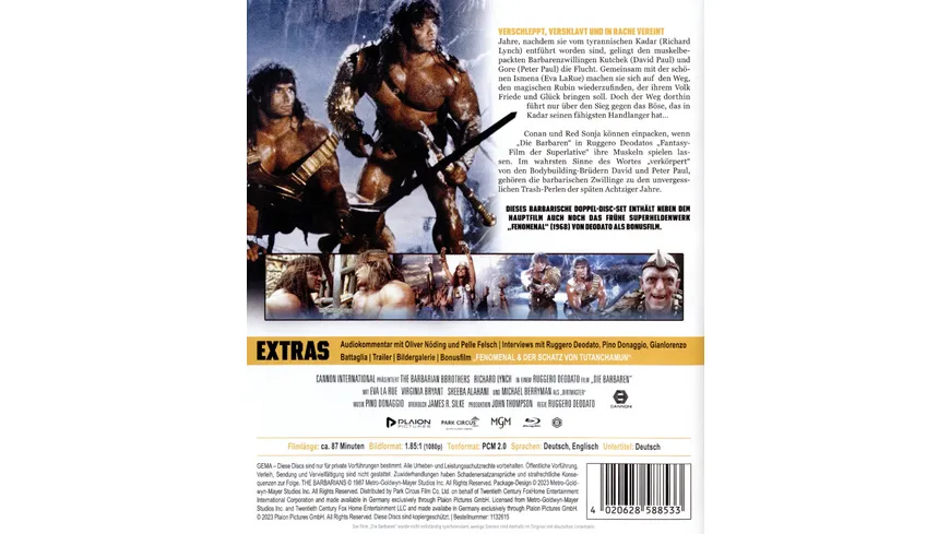 Die Barbaren  (Blu-ray) (+Bonus-DVD)