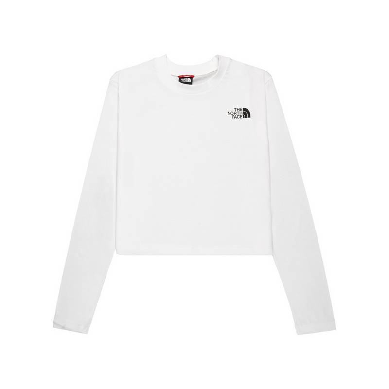 The North Face Crop Longsleeve Damen Beige Sweatshirt Damen