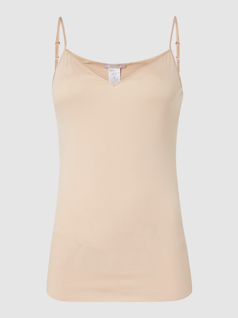 Unterhemd mit Spaghettiträgern - nahtlos Modell Cotton Seamless in beige