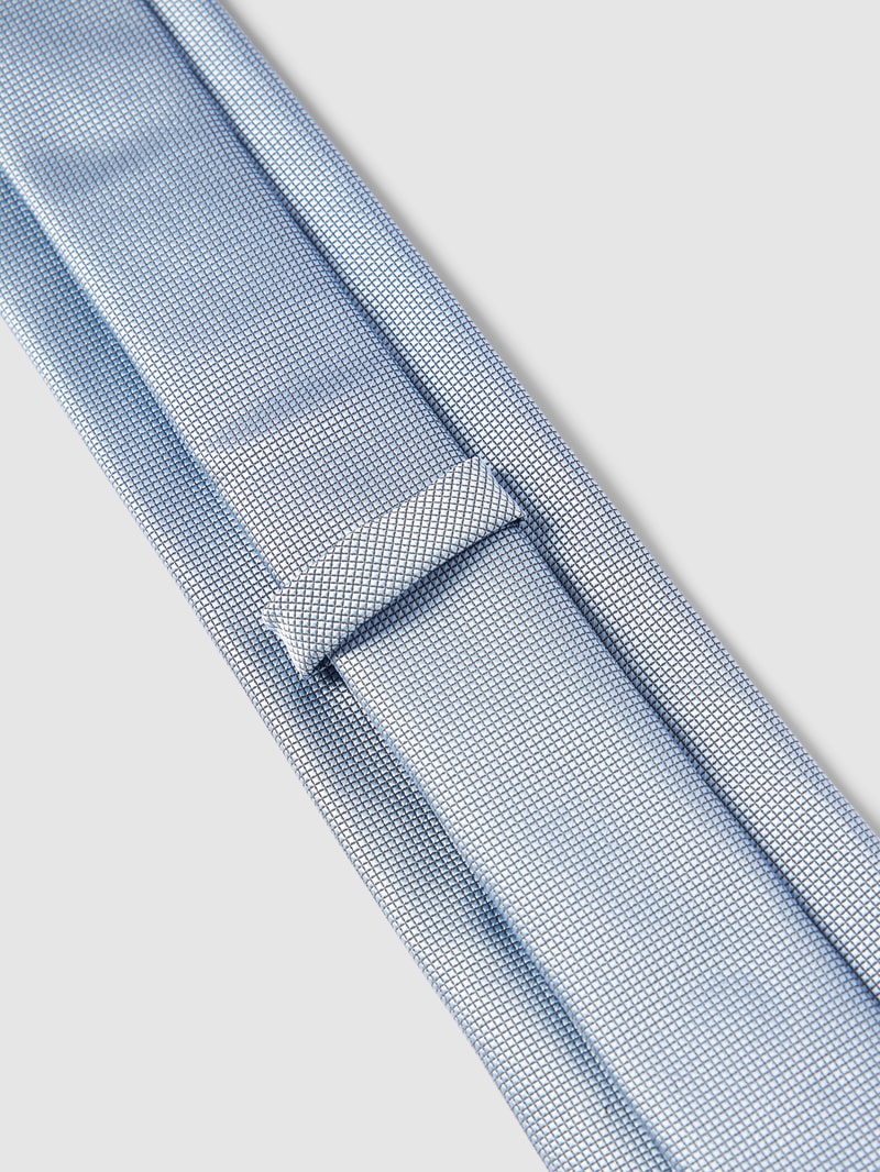 Krawatte aus Seide mit feinem Muster Modell 'Tie' in bleu