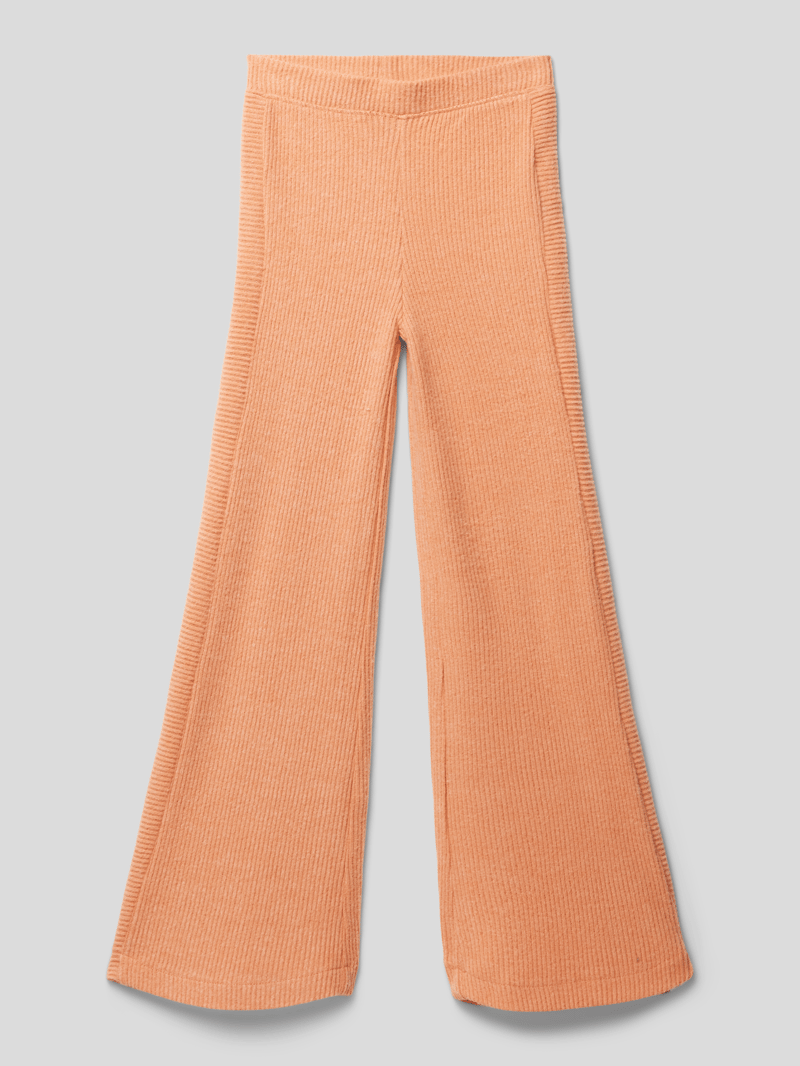 Hose in Ripp-Optik Modell 'COSY' in apricot