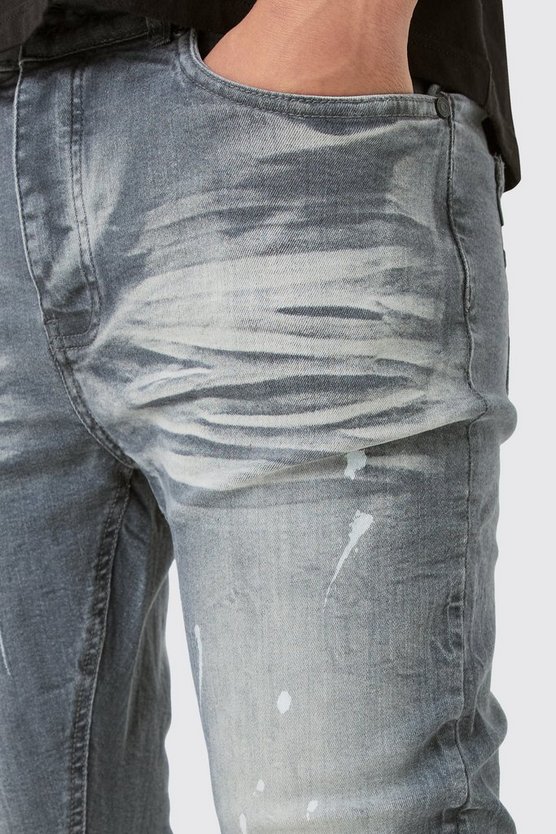 Super Skinny Stretch Jeans mit Rissen