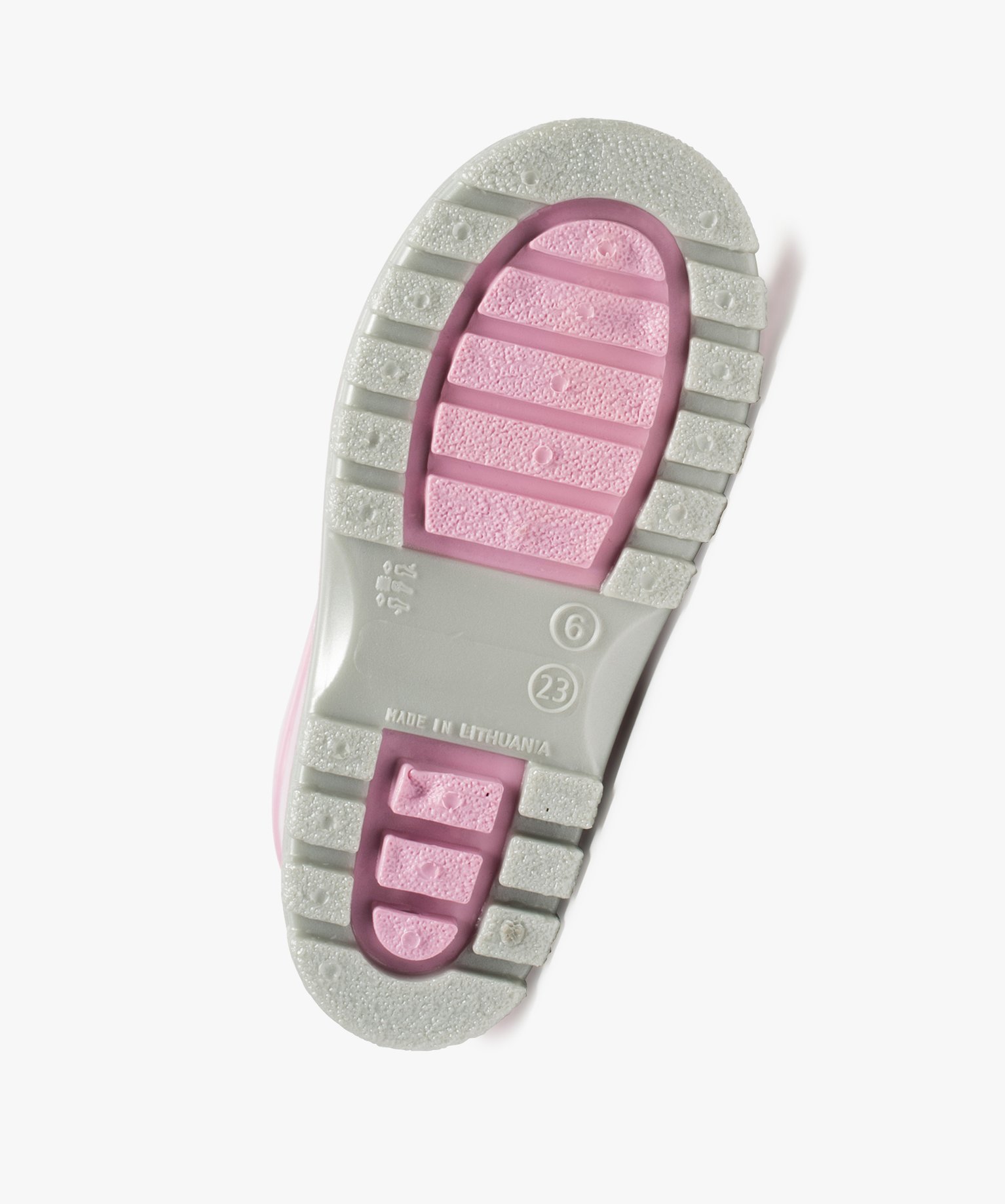 Bottes de pluie bébé fille unies à semelle crantée rose | GEMO