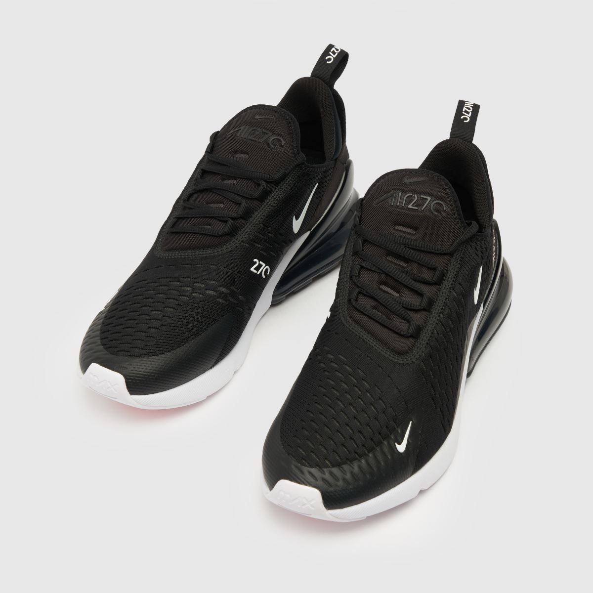 Nike Air Max 270 träningsskor i svart och vitt