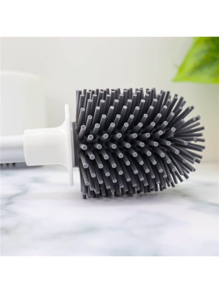 Intirilife Silikon Toilettenbürste in Weiß-Grau günstig kaufen onesize