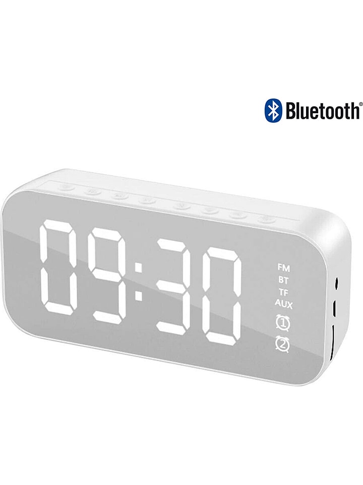 SmartCase Bluetooth-Radiowecker in Weiß/ Silber günstig kaufen onesize