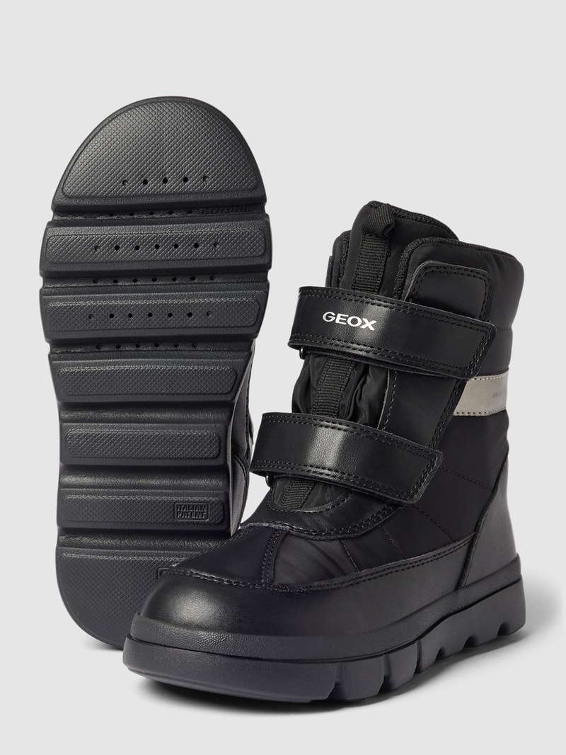 Stiefel mit Klettverschluss Modell 'WILLABOOM' in schwarz
