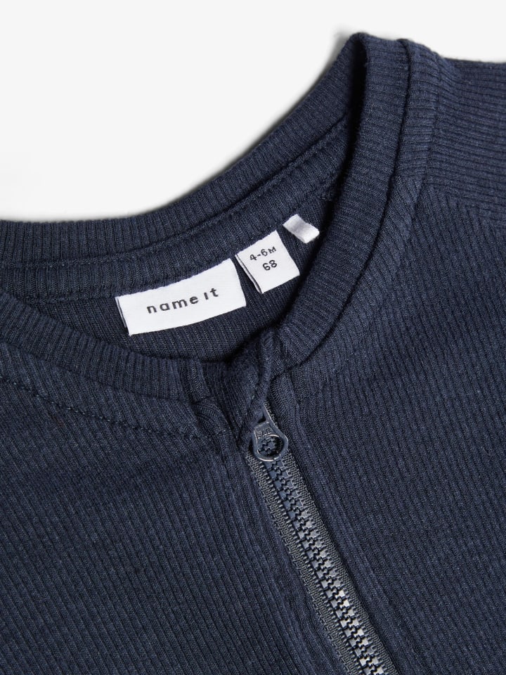name it Jungen Strampler ohne Fuß mit Reißverschluss in Blau günstig kaufen