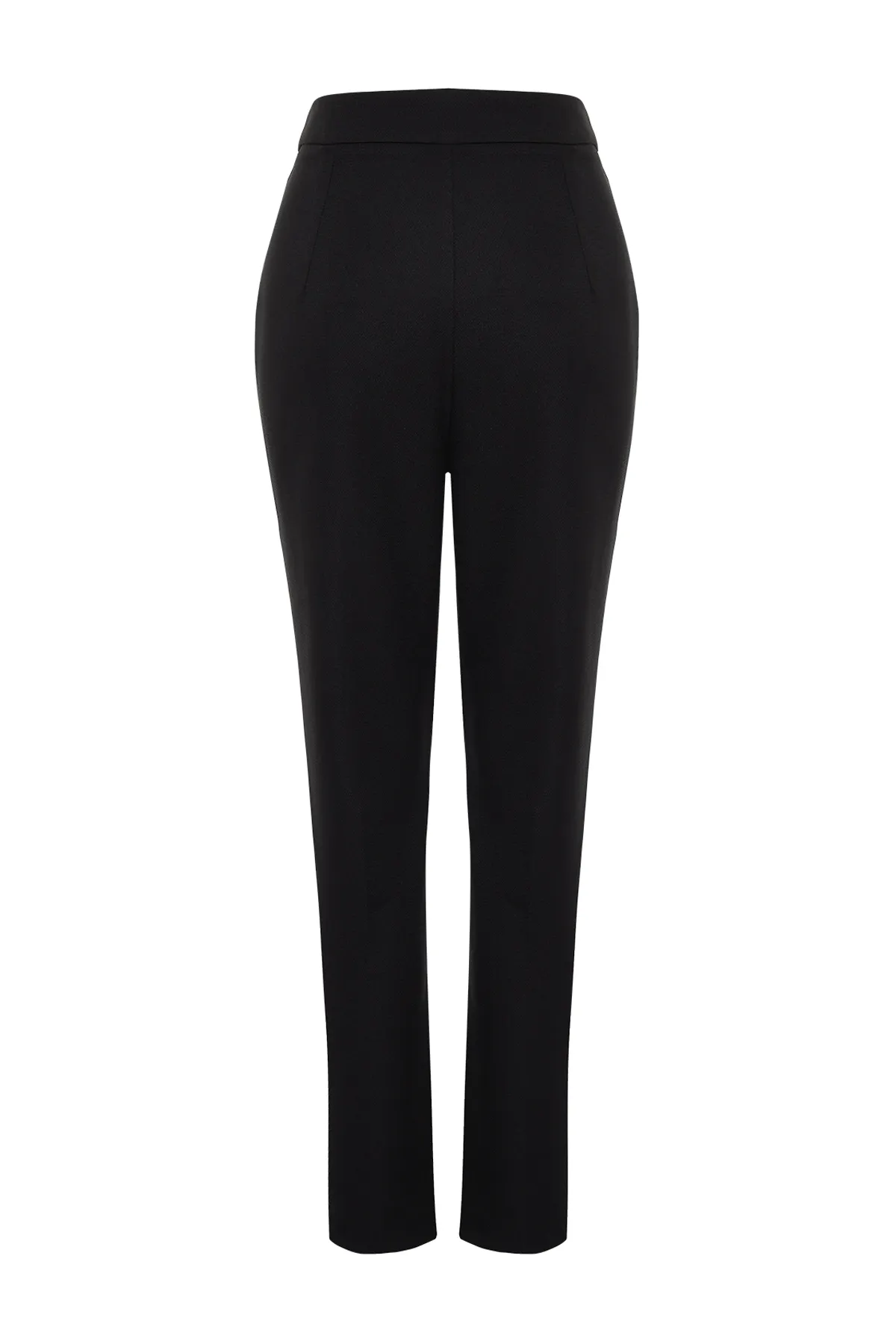 Trendyol Collection  Schwarze karottengewebte Hose TWOSS24PL00085