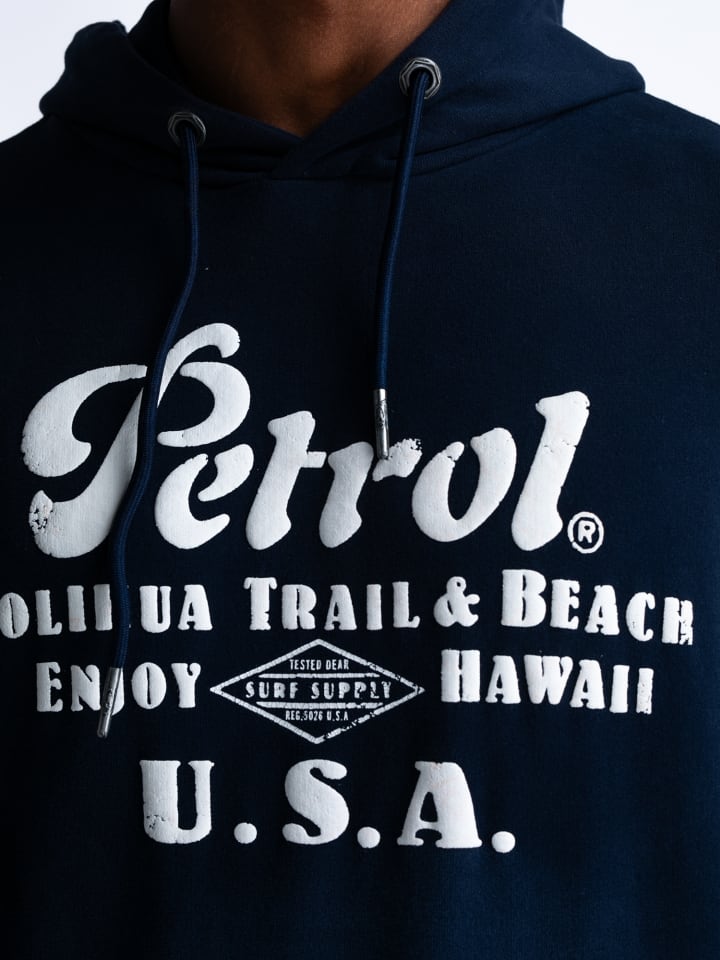 Petrol Industries Hoodie mit Aufdruck Rio in Blau günstig kaufen