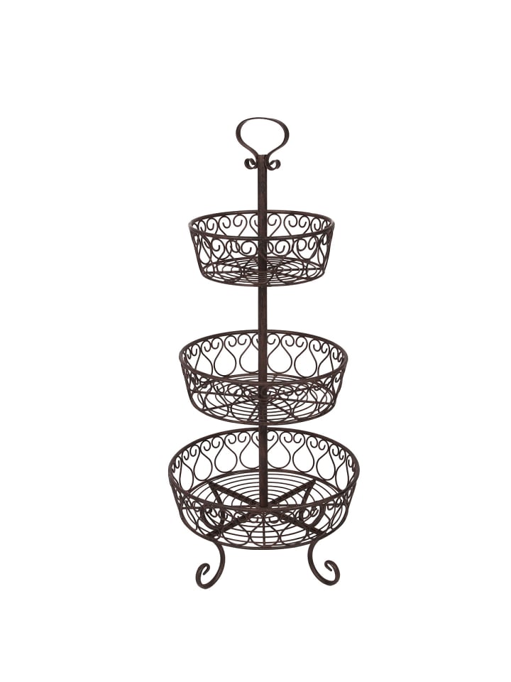 Ambiente Haus Obst/Blumen Etagere antikbraun 80cm in antikbraun günstig kaufen onesize