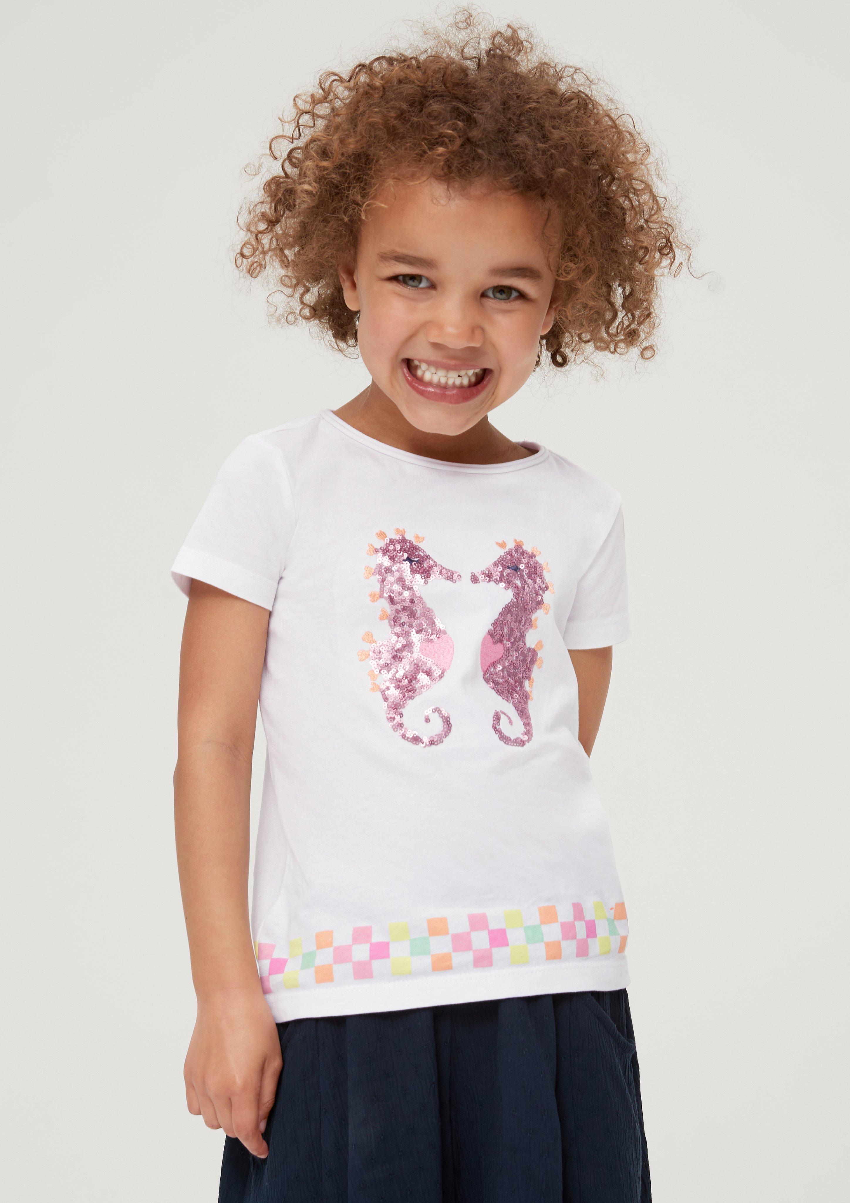 T-Shirt mit Pailletten  2130569-0100