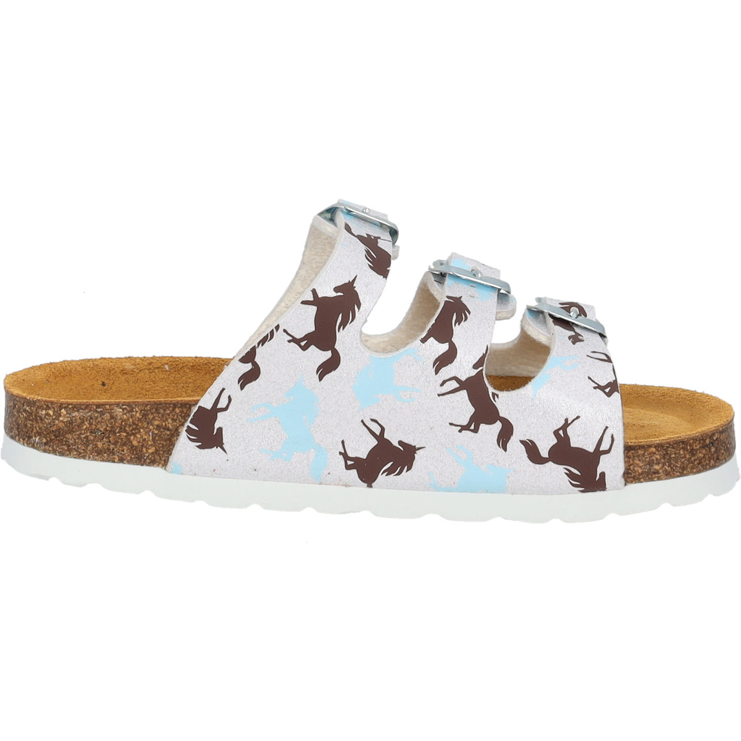 Palado Kids Capri G Print, Pantoletten, Kinder, Weiß Unicorn