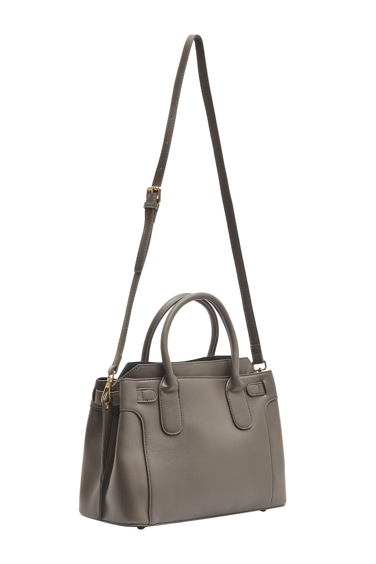 USHA  Handtasche - Grau - Unifarben